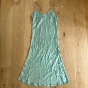 Rebecca Minkoff Slip Dress Silk Blend Verona Size US4 Green